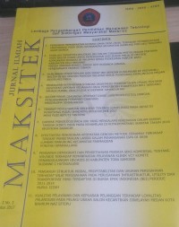 Image of Jurnal Ilmiah Maksitek