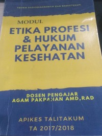 Image of Modul Etika Profesi & Hukum Pelayanan Kesehatan